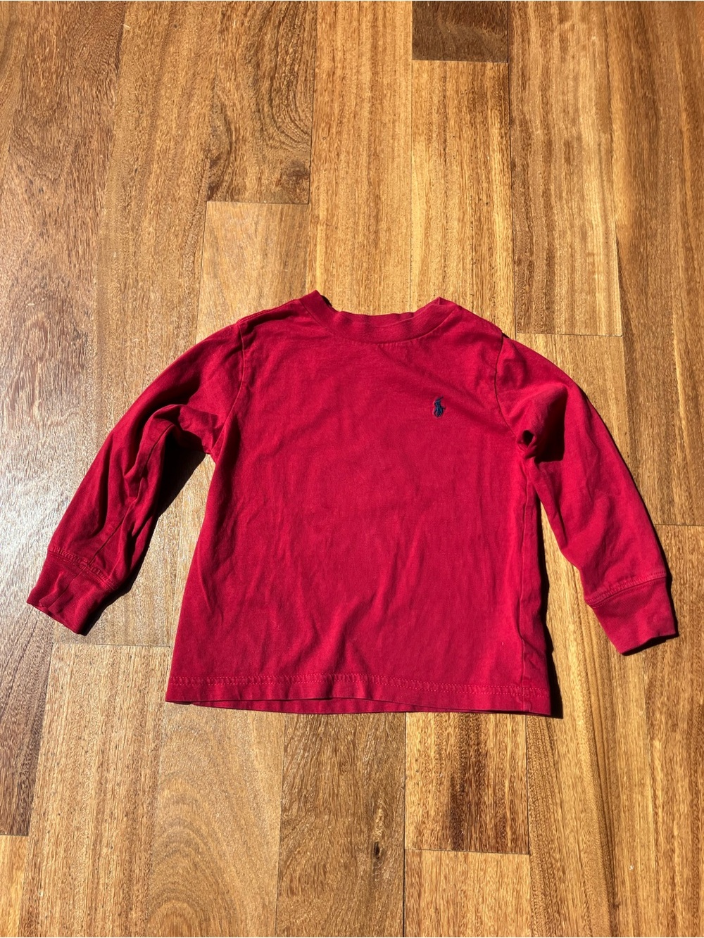 Polo by Ralph Lauren Red Long-Sleeve Kids Tee